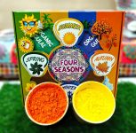 Niku Herbal Organic Holi Gulal Color | 4 Seasons Colours | Non Toxic, Easy to Remove, Soft Skin Friendly | Pack of 4-50gm *4 | Holi Gift Pack for Family, Party
