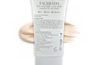 Personal Touch Facebath Jeju Volcanic Clay Mask with Colloidal Oatmeal & Glycolic Acid for Gentle Exfoliation, Skin Detox & Acne Prevention | Oily, Normal & Combination Skin | 75g