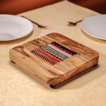 Elegant Kala Acacia Wood Riser with Ceramic and Metal Feet – Handcrafted Home Decor Stand for Shelves and Tables, Beautifully Designed for Superior Aesthetic Appeal