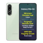 Samsung Galaxy M56 5G Mobile (Light Green,8GB RAM,128GB Storage)| Segment’s Slimmest|Gorilla Glass Victus+| 10 Bit HDR Video| 50MP Camera| AI | Vapour Cooling Chamber| Lag-free Gaming| Without Charger