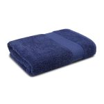 Trident 100% Cotton Towels for Bath | Towels for Bath Large Size Bath Towel – Soft & Absorbent | 450 GSM | 1 Piece Bath Towel for Men/Women | Urban Comfort | 70 cms x 140 cms – New Navy