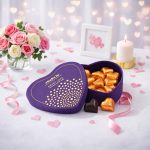 Chokola Sweet Love Heart Shaped Dark Chocolate Gift Box 100g |Vegan & Gluten-Free Couverture Chocolate | Premium Chocolate for Valentine’s Day, Festivals & Gifting