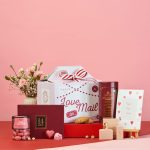 THE GIFT STUDIO.COM Valentine Gifts for Girlfriend, Valentine Gifts for Boyfriend, Valentine Gifts for Wife, Valentine Gifts for Husband, Valentine Gifts for Couples, Romantic Gifts for Valentine Day, | Valentine Bento Hamper ,“ Love Mail Bento Box Gift with Chocolates, Cookies, Perfume & Rose Almonds | Cute Surprise & Valentine gift for Girlfriend and Boyfriend