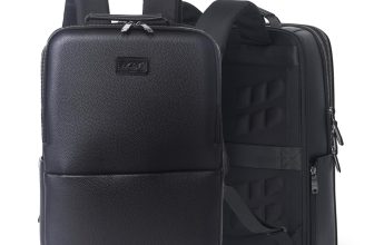 Acer Professional Laptop Backpack 15.6″ for Men, Women, Boys, Girls | Premium bags for Gift- Sleek PU Design, USB Charging, Secure Compartments – Black
