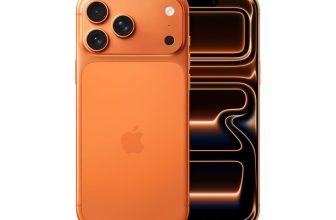 iPhone 17 Pro Max 512 GB: 17.42 cm (6.9″) Display with Promotion, A19 Pro Chip, Best Battery Life in Any iPhone Ever, Pro Fusion Camera System, Center Stage Front Camera; Cosmic Orange