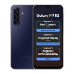 Samsung Galaxy M17 5G Mobile (Sapphire Black, 8GB RAM, 128GB Storage) | 50MP OIS Triple Camera | Gorilla Glass Victus | IP54 | 6 Gen OS Upgrades | AI | Gemini Live | Lag-Free Gaming | Without Charger