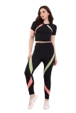 Cozimi Tracksuit for Woman Round Neck Top & Bottom Set | Active Wear | Gymwear | Sports Suit for Girls/Womens
