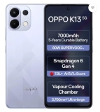 OPPO K13 5G with 7000mAh and 80W SUPERVOOC Charger in-The-Box, ICY Purple (8GB, 256GB)