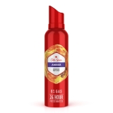 Old Spice Amber No Gas 24 hour Long Lasting Freshness Deodorant Perfume Body Spray For Men, 140ml