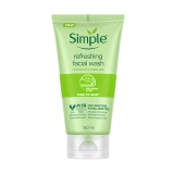 Simple Kind To Skin Refreshing Facial Wash 150 ml | 100% Soap-Free Facewash that doesn’t dry out your skin| For All Skin Types