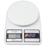 Btag SF-400 Digital Kitchen Weighing Scale | 10Kg x 1g Precision | Food Scale with LCD Display for Cooking, Baking, Meal Prep & Healthy Diet | Compact Electronic Weight Machine for Home Use.(White)