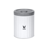 VAYA PRESERVE Thermal Insulated Lunch Box for Kids, Office Women, 440ml Stainless Steel Tiffin Box, Meal Container, Meal Jar, Suitable for One Pot Meal, White