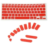 Brain Freezer Keyboard Protector Cover Plus Dust Proof Compatible with MacBook Air 13 inch 2020 Release Model A2179 Soft Silicone Waterproof Dust-Proof Ultra Thin Keyboard Cover 2020 (Red)