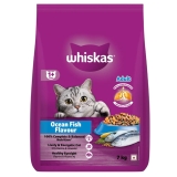 Whiskas Adult (1+ Years) Dry Cat Food, Ocean Fish Flavour, 7 kg, Contains 41 Essential Nutrients, Complete & Balanced Nutrition for Adult Cats