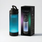 Aquaminder Smart Water Bottle Glows & Beeps to Remind You to Drink More 600 ml Chug Cap Bottle For Adults and Kids Perfect for Secret Santa Gift & Birthday Gift, Travel, Gym, Yoga, Hudson