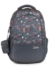 Zenith Charm 1 Laptop Backpack, 31L Capacity, Black and White Pattern, Multiple Compartments, 47 x 33 x 20 cm