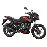 Bajaj Pulsar 125 Sp Seat Di Carbon Ug Motorcycle/Motorbike – Ebony Black & Red Decals – Ex-Showroom