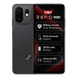 Zeno100 (3+5GB RAM, 64GB ROM) | 5000mAh Battery with Type-C | 90Hz Display | Side Fingerprint | Military Grade Protection | Octa-Core Processor | Pure Black