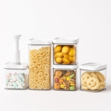 Satpurush Vacuum Fridge Storage Containers – Fridge Organiser Storage Boxes for Kitchen Accessories Items for Home-Freezer & Refrigerator Organizer vegetable storage box – 1500ML (1N), 700ML (4N).