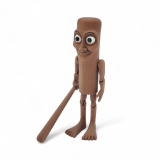 qwik3D Tung Tung Tung Sahur Action Figure | 6-Inch Meme Toy | Italian Brainrot Collectible | 3D Printed Articulated Model with Bat | Funny Viral Figurine Gift | Brown (Pack of 1)