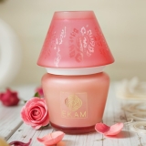 EKAM Scented Candle Frost Glass Lampshade | Rose Fragrance Candle | 114g | 22 Hr Burn | Luxury Aroma Candle for Home Décor, Relaxation, Aromatherapy & Gifting