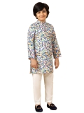 A.T.U.N. (ALL THINGS UBER NICE) Multi Color Swirls Kurta & Pyjama Set