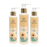 Pure Aura Rich Moisture Baby Lotion (Pack of 3), 200ml Each | Ayurvedic & Chemical-Free | Nourishing Cream for Soft & Sensitive Skin | Safe for Newborns & Kids | Doctors Recommended | Made in India