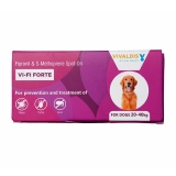 Vivaldis Spot On for Dogs 20-40kg – VI-FI Forte 2.68ml Single Pipette – Solution for The Prevention and Treatment of Flea, Tick, and Chewing Lice Infestations (Pack of 1)