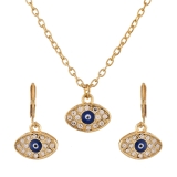 VOYLLA Dazzling Eyes Evil Eye Pendant Set For Women|Pendant Set For Women|Womens Gift|Gift For Her|