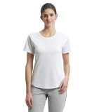 Jockey AW88 Women’s Super Combed Cotton Rich Relaxed Fit Solid Curved Hem Styled Half Sleeve T-Shirt