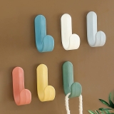 Satpurush Plastic Wall Hooks For Hanging Strong,Adhesive Hooks For Wall Heavy Duty,Self Adhesive Hook,Wall Hangings,Kitchen Accessories Items,Clothes Hanging,Hangers,Strong Hanger(Multicolor,6)