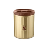 VAYA PRESERVE 440 ml, Thermal Insulated Stainless Steel Meal Container, Meal Jar, Portable Lunch Box, Salad Box, 1 x 440 ml, Color – Gold