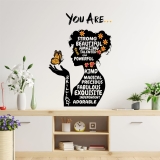 Rawpockets “You are” Woman Positive Quote with Butterfly for Living Room, Bed Room Self Adhesive Wall Sticker