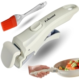 Universal Pot Handle – Detachable Holder for Cookware, Hot Utensil Vessel Pan Holder – White