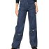 Sassafras Women Washed Multi Pocket Stretch Straight Jeans