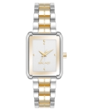 Nine West Women’s Bracelet Watch, Analog Display, Two-Tone Metal Band, Limited Movement, Curved Mineral Crystal Lens