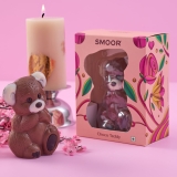 SMOOR Valentines Choco Teddy | Premium Couverture Chocolate | Perfect For Gifting on Valentines Day,Teddy Day,Chocolate Day | 170g