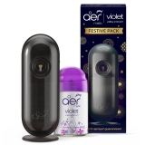 Godrej aer Matic Kit (Machine + 1 Refill) – Automatic Room Fresheners with Flexi Control Spray | Violet Valley Bloom | 2200 Sprays Guaranteed | Lasts up to 60 days (210ml)