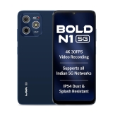 Lava Bold N1 5G (Royal Blue, 4GB RAM, 128GB Storage) |Bigger 6.75″ HD+ Notch Display | Octacore 5G Processor | 13 MP AI Camera |5000 mAh Battery| IP54 Rated Dust & Water Splash Proof