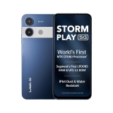 Lava Storm Play 5G (Frosty Blue, 6+6*GB RAM, 128GB Storage) | World’s First MTK D7060 Processor | 500k+ Antutu | LPDDR5 RAM | UFS 3.1 Storage | 50MP AI Camera | 120Hz Refresh Rate | IP64 Protection