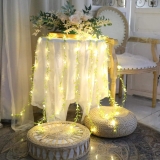 One94Store Artificial Leaf Curtain Lights – 200 LED Warm White Fairy String Lights, 3x1m, Remote Control with 8 Lighting Modes for Home, Wedding, Party, Diwali, Christmas & Festival Decoration