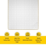 SleepSmith Mattress Topper with Flip Memory Foam & Graphite Infused Cloud Foam, 2-in-1 Reversible Soft & Body Supportive Mattress Topper/Gadda, 5 Year Warranty (King Size, 72″x72″x2″)