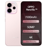 Oppo Reno15c 5G (Afterglow Pink, 8GB RAM, 256GB Storage) with No Cost EMI/Additional Exchange Offers
