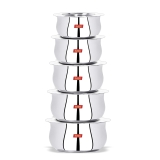 Sumeet Stainless Steel Cookware Set With Lid, 5 Piece (Steel), 2.4 Liter, Silver