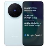 vivo X300 5G (Mist Blue, 16GB RAM, 512GB Storage) with No Cost EMI/Additional Exchange Offers