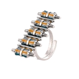 VOYLLA Zulu Amara Statement Two Finger Ring