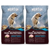 Meat Up Adult Dry Dog Food 10kg+10 kg (Free) 20kg | Chicken Flavour | Buy 1 Get 1 | Glucosamine for Healthy Joints and Strong Bones | Vitamins and minerals | Maintain Digestive Health