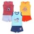 LuvLap Baby Boys Regular Fit 100% Cotton Sleeveless Boys T-Shirt & Shorts Set Pack of 3