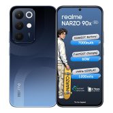 realme NARZO 90x 5G (Marine Blue,4GB+128GB) |7000mAh + 60W Biggest Battery & Fastest Charging in The Segment* | 144Hz Bright Display | Sony 50MP AI Rear Camera | AI Assist | 400% Ultra Boom Speaker