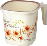 Nayasa Square Ring DLX Mug | 1.5 Liter | Mug for Bathroom | Unbreakable Material | Brown